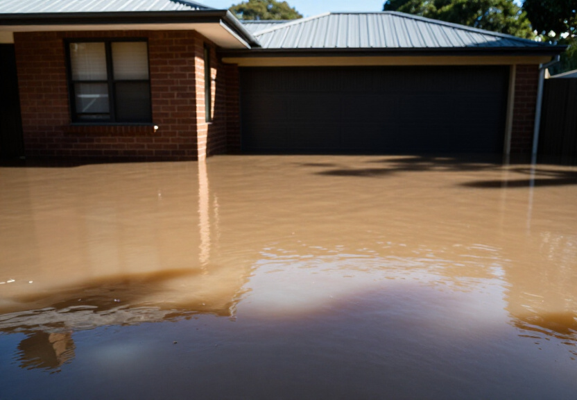 Before and After Flood Cleanup in Waverton